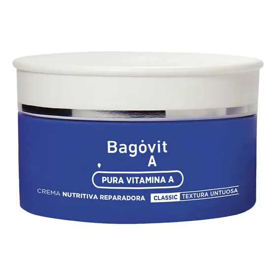 Bagovit Crema Nutritiva Hipoalergenica Vit A Clasica X 50gr Tipo de envase Pote Fragancia Clasica Tipos de piel Todo tipo de piel