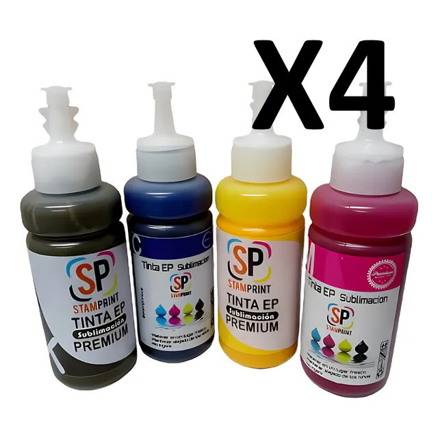 Combo Tinta Epson Sublimacion Stamprit Los 4 Colores 100ml