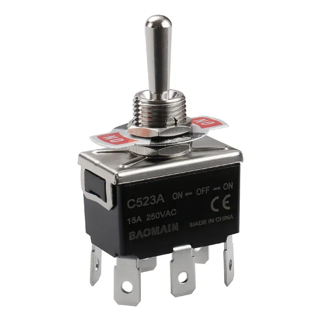 Toggle Switch Dpdt On Off Posicion Vac Agujero Montaje Tab