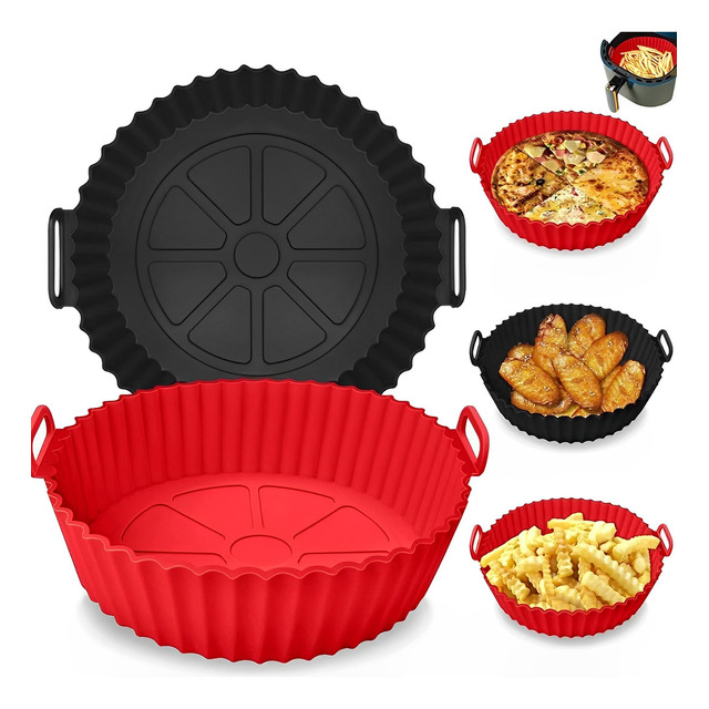 Kit 4 Formas P/ Air Fryer Proteção E Versatilidade Qualidade Kit 4 Formas P/ Air Fryer Proteção E Versatilidade Qualidade