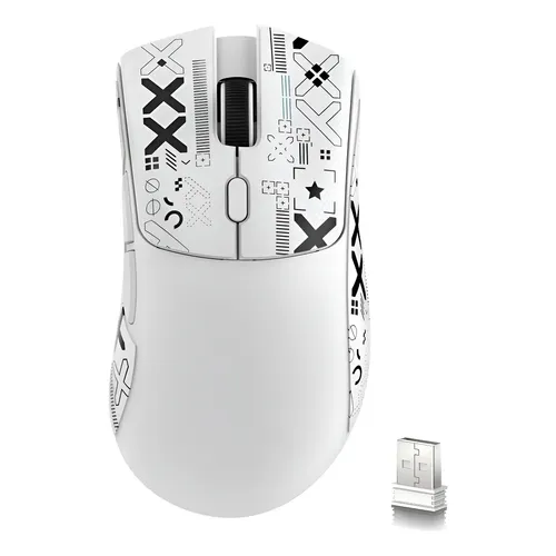 Mouse Gamer Sem Fio Wlmouse Beast X 8k Pro Magnesium Branco