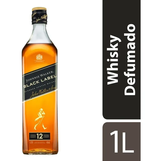 Whisky Johnnie Walker Black Label 1l Whisky Johnnie Walker Black Label 1l