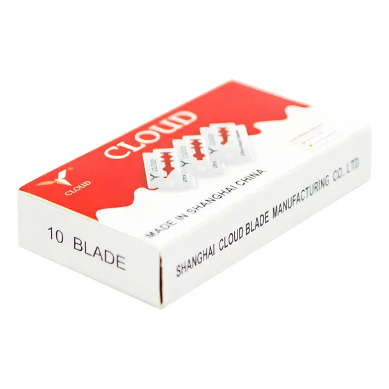 Cloud Hojas De Afeitar Caja X10 Filos Acero Barberia