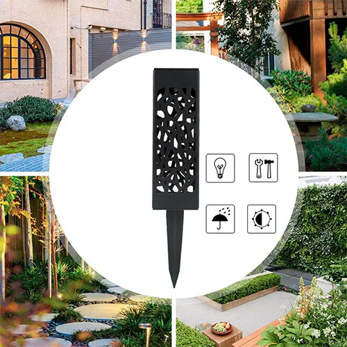Lampara Solar  Para Exteriores Decoración Luz Jardín Terraza
