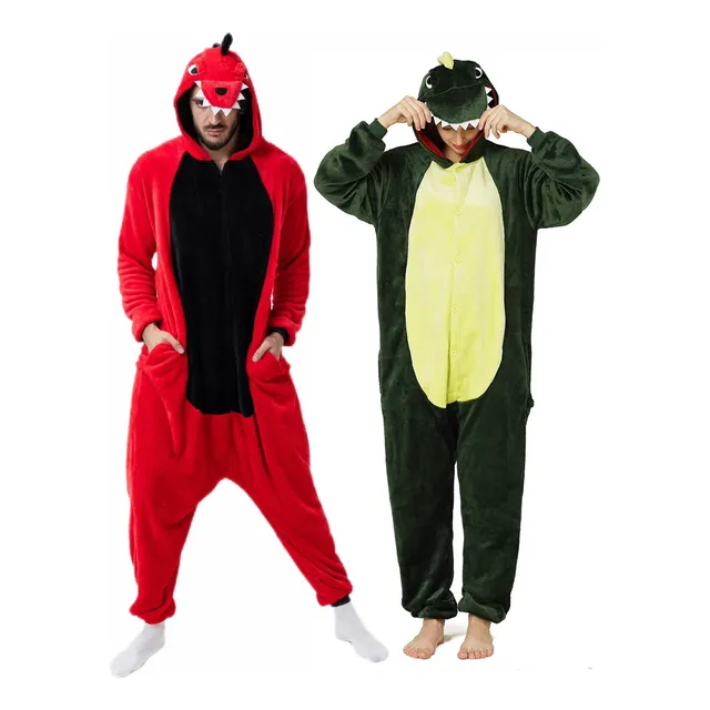 Pijamas Dinosaurio Pijama Completa Mameluco Disfraz Adulto