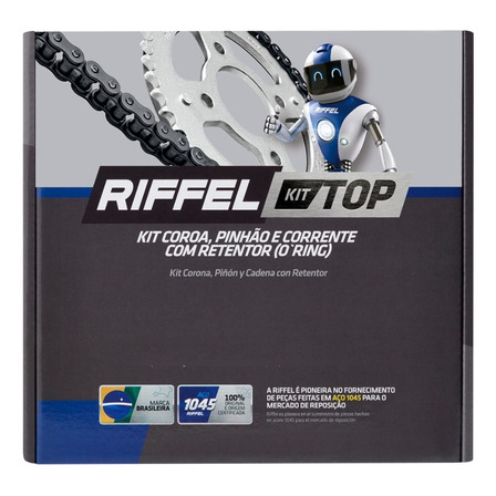 Kit Relação Xtz 250 Tenere / Lander Transmissão Com Retentor Kit Relação Xtz 250 Tenere / Lander Transmissão Com Retentor