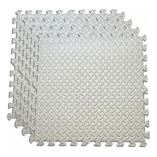 Tapete Protector Tatami Para Ejercicio De 4 Piezas Gris. Tapete Protector Tatami Para Ejercicio De 4 Piezas Gris.