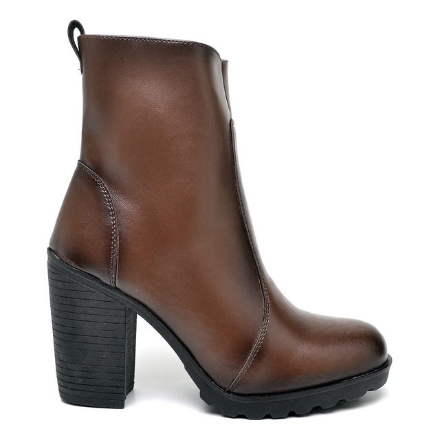 Bota Coturno De Salto Feminina Marrom Original Dubuy Bota Coturno De Salto Feminina Marrom Original Dubuy