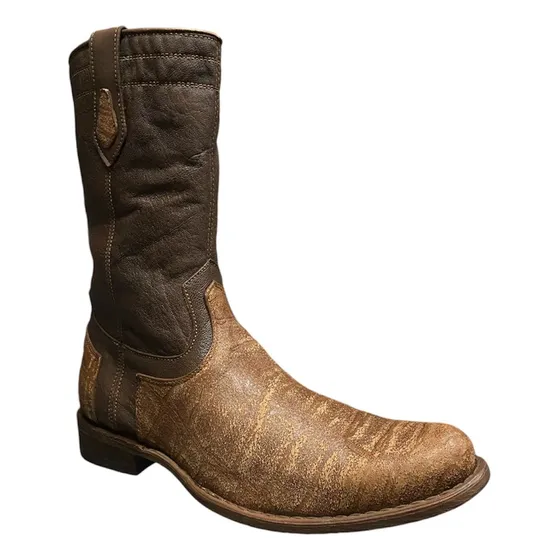 Bota Cuadra Original Piel Venado Old Cocodrilo Cierre S406vk