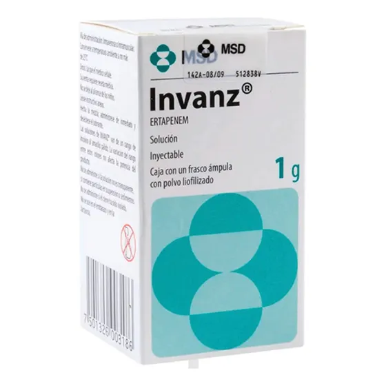 Invanz (ertapenem) 1g Inyectable