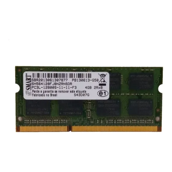 Memoria De Notebook Ddr3 4gb 1600mhz 1,35v Smart 