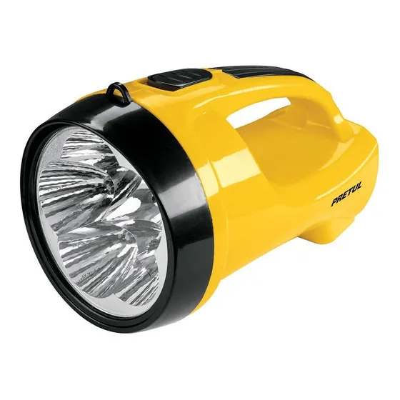 Linterna Led Recargable Alcance 170m 200lm Pretul 24091 Linterna Amarillo Luz Blanco