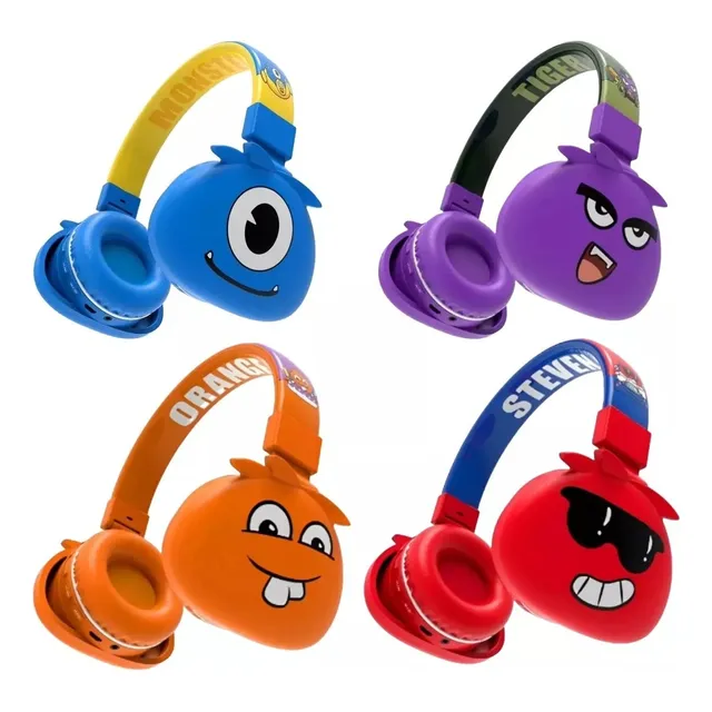 Fone Ouvido Bluetooth Infantil Mostrinhos Sem Fio Kids