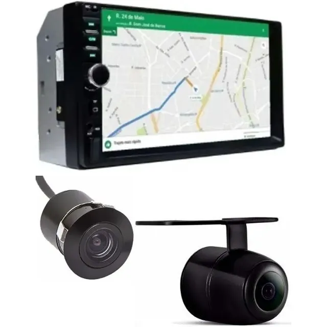 Central Multimídia Mp5 Usb Sd Bluetooth + Camera Ré