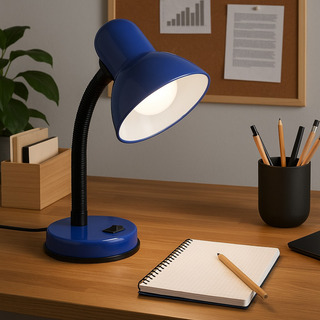 Luminária Led 4w Azul De Mesa Flexível Bivolt Moderna Luminária Led 4w Azul De Mesa Flexível Bivolt Moderna