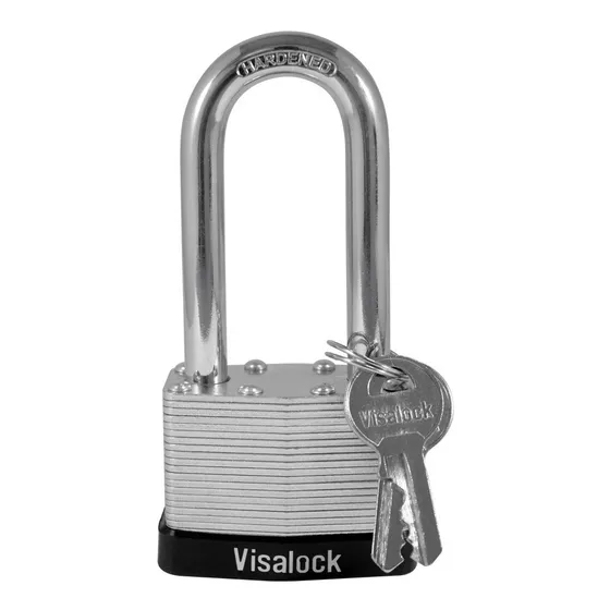 Candado Arco Largo Laminado 50mm Acero Zincado Visalock