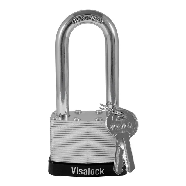 Candado Arco Largo Laminado 50mm Acero Zincado Visalock