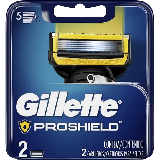 Carga Fusion5 Proshield Com 2 Cartuchos - Gillette