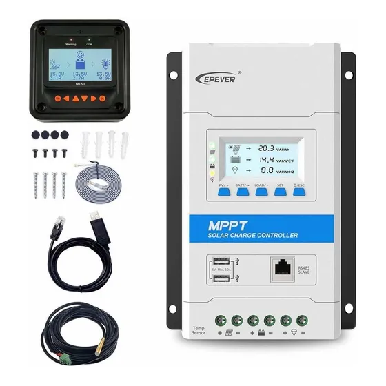 Epever 40a Mppt Controlador Carga Solar 12v 24v Regulador Pc