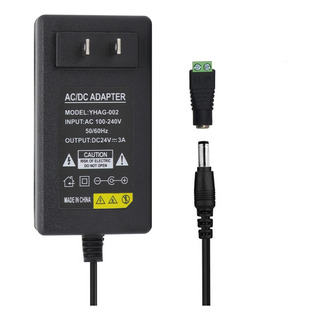 Adaptador De 24 V, 3, 72 W, Enchufe Estadounidense, Fuente D Adaptador De 24 V, 3, 72 W, Enchufe Estadounidense, Fuente D