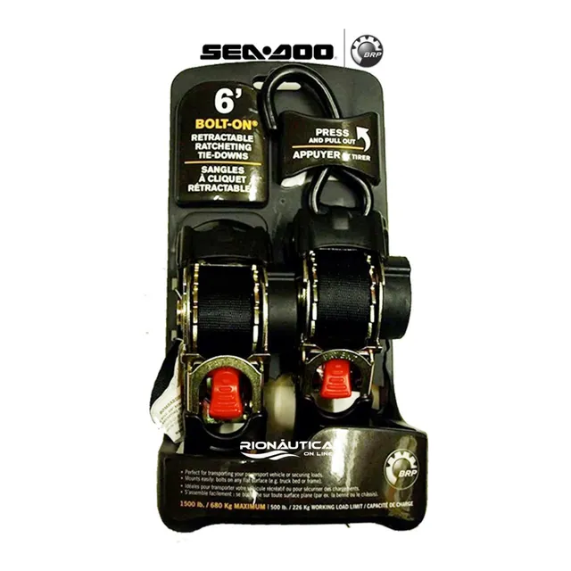 Catraca Retratil De Carga Com Amarração Sea Doo Brp Jet Ski