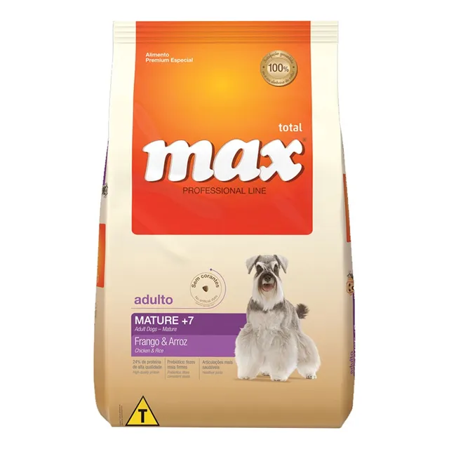 Alimento Max Mature Perros +7 Años Pollo Y Arroz 15kg