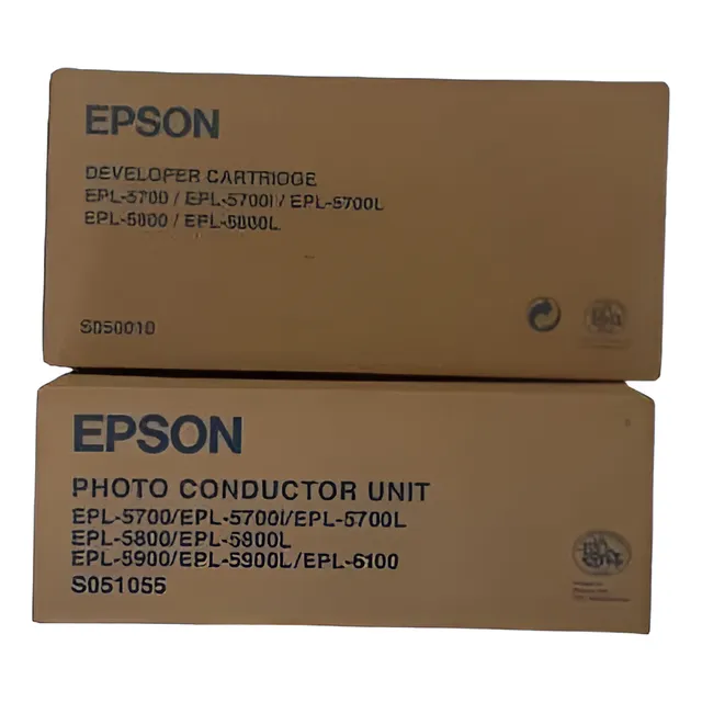 Toner Y Drum Epson 5700, 5800 S050010 Y S051055 Originales