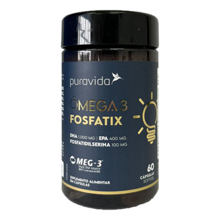 Ômega 3 Fosfatix 60 Cápsulas Puravida Ômega 3 Fosfatix 60 Cápsulas Puravida