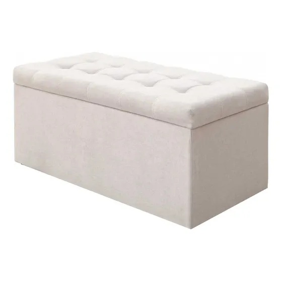 Puff Baúl Auxiliar Tela 90*40*40 Cm - Todos Los Colores