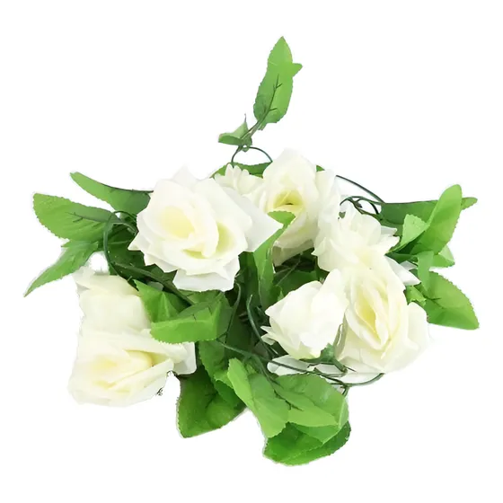 Guirnalda De Flores Artificial,guía De Rosas Artificial,flor