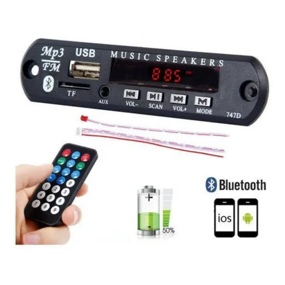 Módulo Decodificado Bluetooth Mp3 Usb Sd Card Fm 