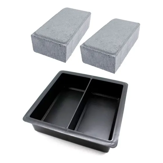 Kit 05 Forma P/piso De Jardim Bloquete Cimento Paver 20x10x6