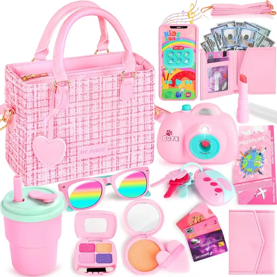 Bolso Niña Juguete Maquillaje Para 3-8 Años