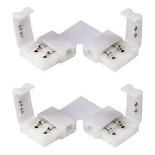 2 Conectores Tipo L Para Tira Led 2 Pines Ancho 8mm 2835 2 Conectores Tipo L Para Tira Led 2 Pines Ancho 8mm 2835