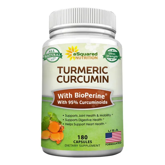 Suplementos Asquared Nutrition: Cúrcuma Y Curcumina 1300 Mg