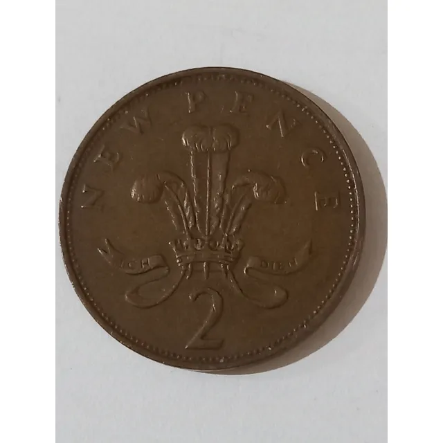 Oferton Moneda 2 New Pence 1971 Inglesa Elizabeth Ii