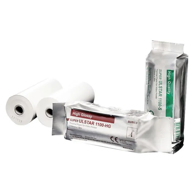 Papel Para Impresora Caja Con 10 Rollos Glossy 110mm X18mm