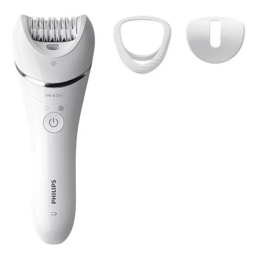 Depiladora Philips Epilator Serie 8000 Bre700/00 Ceramica Color Blanco