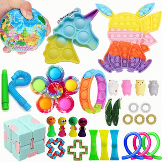 31 Piezas Anti Estrés Juguetes Kit Fidget Juguetes Para Adul 31 Piezas Anti Estrés Juguetes Kit Fidget Juguetes Para Adul