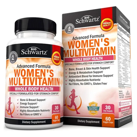 Suplemento Schwartz Multivitaminico Para Mujeres 60 Capsulas