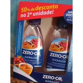 Pack Adoçante LĂquido Sucralose Zero Cal Frasco 200ml 2 Unidades GrĂĄtis 50% Desconto Na Segunda Unidade Pack Adoçante LĂquido Sucralose Zero Cal Frasco 200ml 2 Unidades GrĂĄtis 50% Desconto Na Segunda Unidade