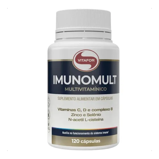 Vitafor | Imunomult Multivitamínico Plus | 120 Cápsulas