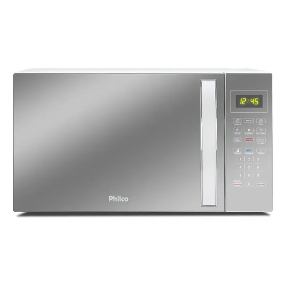 Micro-ondas 33L Philco Espelhado/Branco 1400W 127V PMO38E