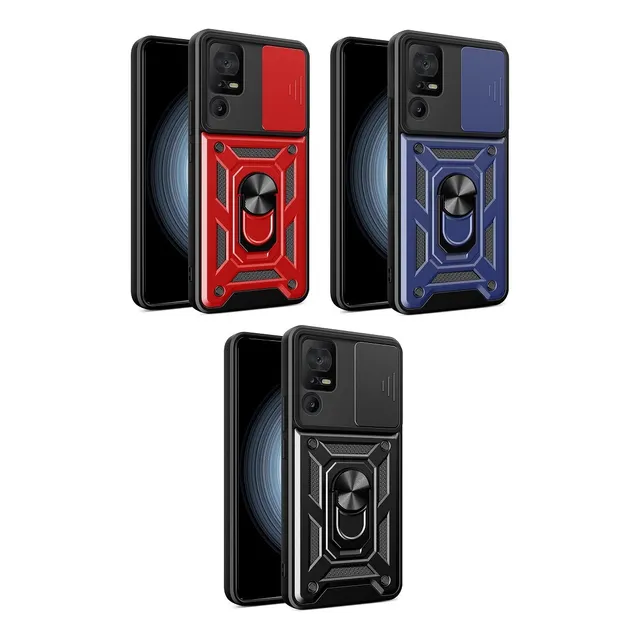 Funda Armor Con Anillo Alto Impacto Para Tcl 40se
