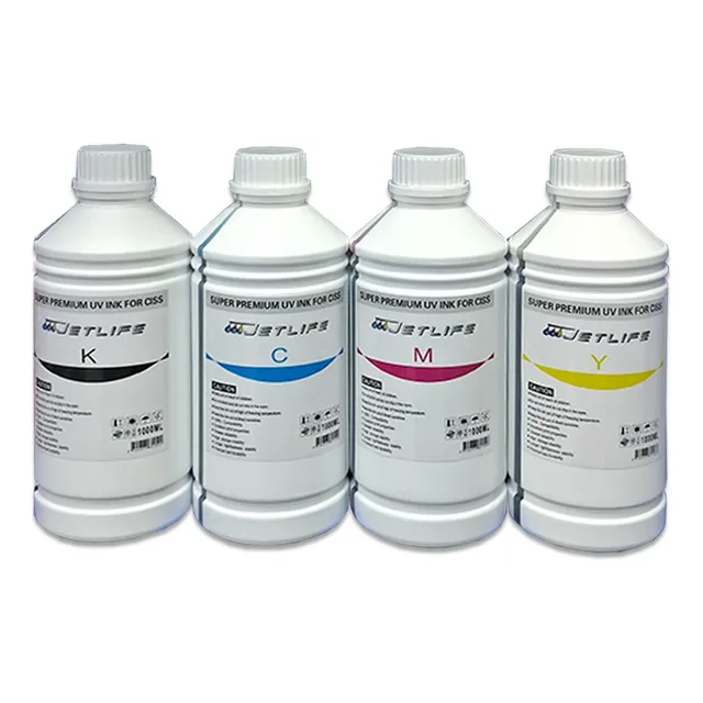 Kit De 4 Tinta Uv Compatible Epson 1lt. Series L Jetlife