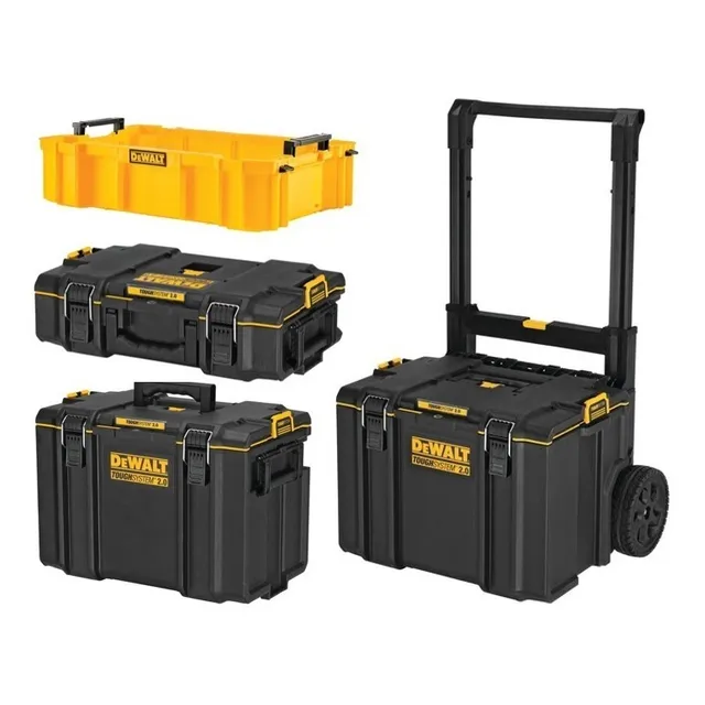 Caja De Herramienta Dewalt Toughsystem 2,0 Kit 4 Piezas 
