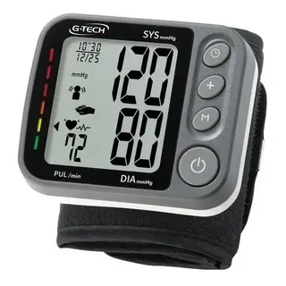 Medidor de Pressão Digital de Pulso G-Tech GP450 Preto Sensor 3D