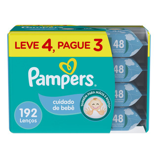 Lenços Umedecidos Cuidado De BebĂȘ Com 192 Unidades Pampers Lenços Umedecidos Cuidado De BebĂȘ Com 192 Unidades Pampers