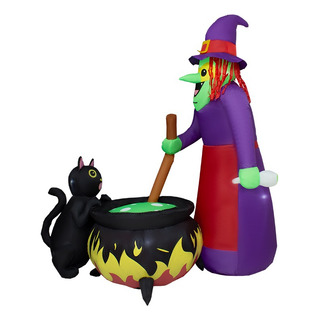 Inflable Halloween Bruja Con Olla Con Luz Decorativo 1.80mts Inflable Halloween Bruja Con Olla Con Luz Decorativo 1.80mts