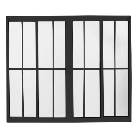 Janela De Aluminio De Correr 100x150cm 4 Folhas Com Gh